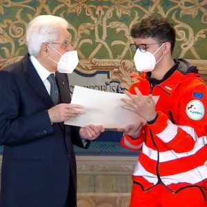 Matteo Scalinci premiato dal Presidente Mattarella