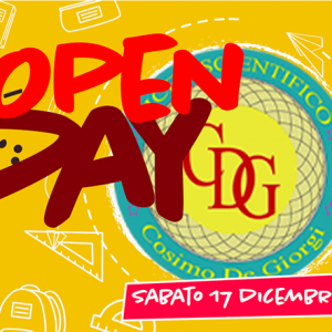 Open Day sabato 17 dicembre